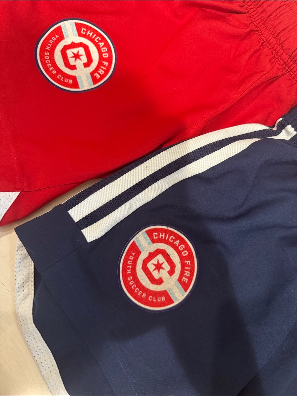 adidas Kids Chicago Fire Shorts (two pair) - Picture 4 of 4